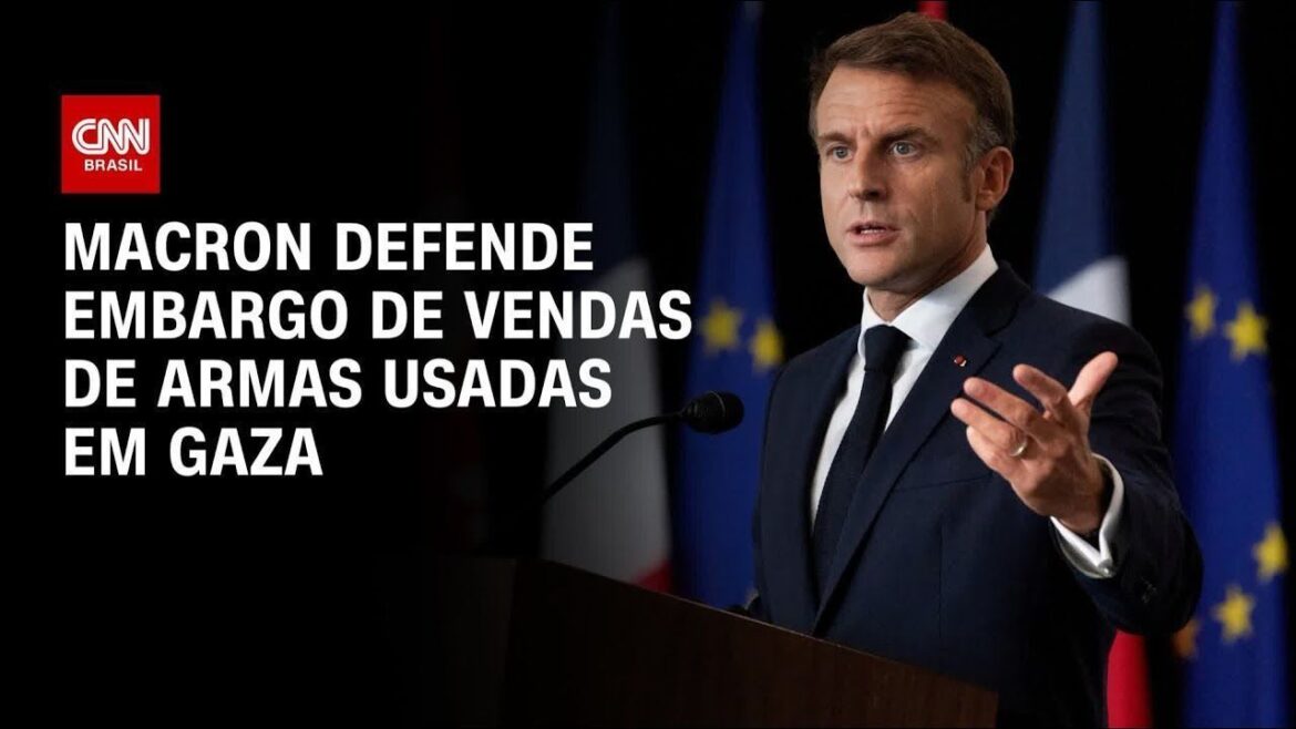 “resposta-certa-para-gaza-nao-e-operacao-imobiliaria”,-diz-macron-a-cnn