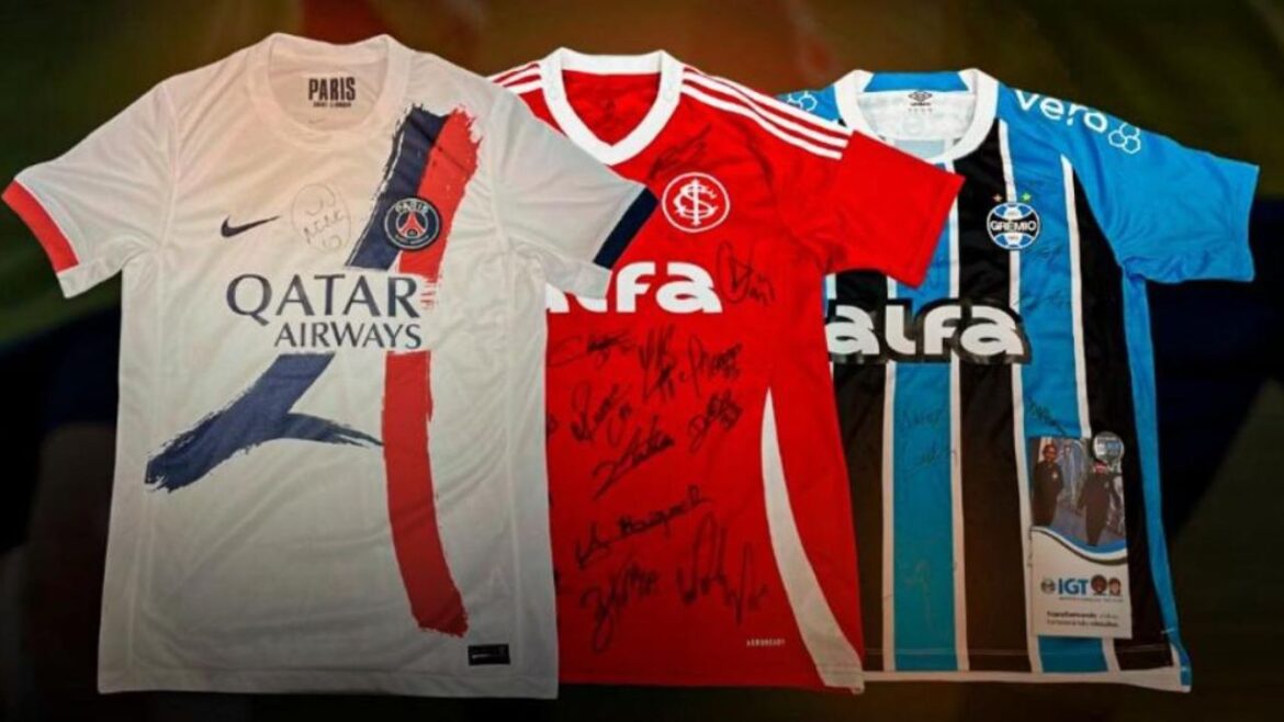 camisas-de-psg,-flamengo,-athletico-e-outros-clubes-vao-a-leilao-em-corrente-por-hospital