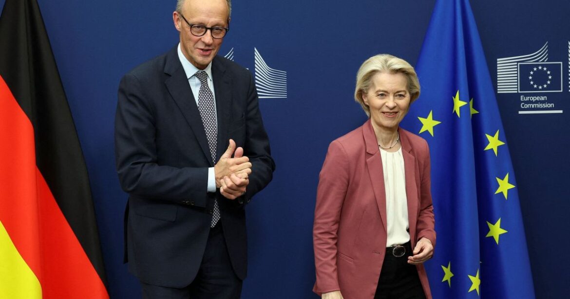 von-der-leyen-e-merz-discutem-ativos-russos-congelados-com-premie-belga